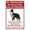 Warning Sign 2, variant on Metal Signs No Trespassing No Soliciting Dog On Premises Doberman - 8"x12" Vintage Aluminum Tin Sign, Pet Security Decor for Home Yard Garden Outdoor Fence