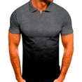 thumbnail image 4 of Camiseta de hombre Nikou Cuello vuelto transpirable Gris oscuro XXL, 4 of 12