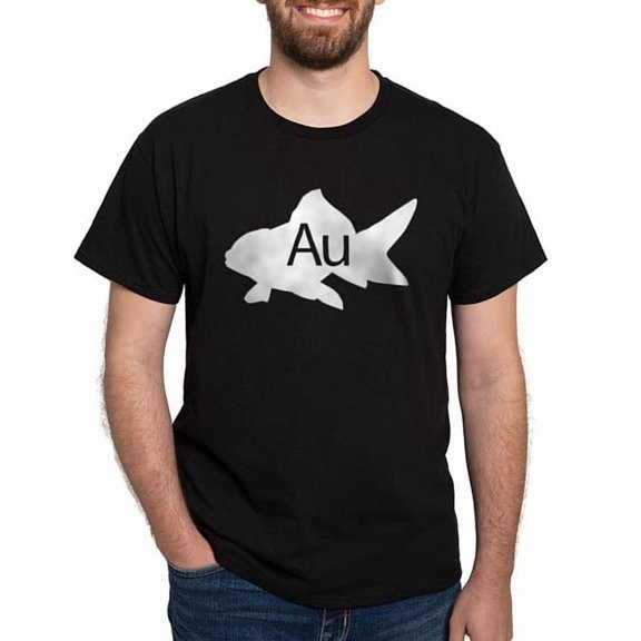 CafePress - Goldfish Dark T Shirt - Men's Classic Cotton T-Shirts