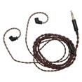 thumbnail image 1 of 3.5mm to 2 Pin 0.78mm Earphone Cable 3.9FT OFC Braiding Gold Plated Headphone Replacement Cable for QDC for KZ ZSN ZSN Pro ZSN Pro X, 1 of 4