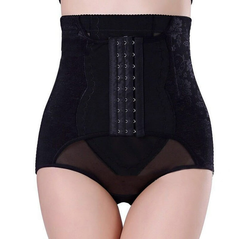 Womens High Waist Lace Butt Lift Corset Waist Button Body Shaping Pants Compression Top plus Size Clip And Zip Waist Trainer Corsets for Women Waist Trainer plus Size 21113 Compression Garment Padding