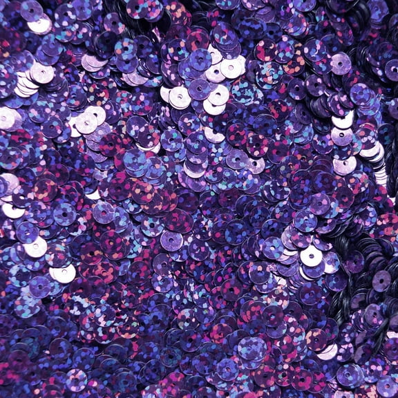Violet Purple Sequins 5mm Hologram Glitter Multi Reflective Metallic Made in USA