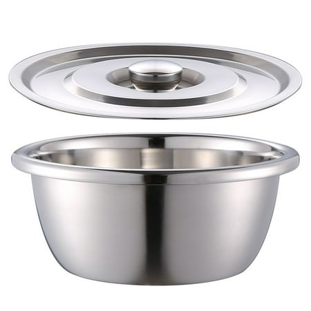 

1Pc Stainless Steel Bowl Mixing Bowl Egg Beating Pan Baking Pan Kitchen Gadget