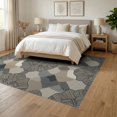 thumbnail image 3 of ODIKA Neutral That Scattered Motifs Transitional Balanced Abstract Foldable Easy Care for Queen Size Bedroom, Under Bed, Master, 3 of 7