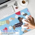 thumbnail image 4 of Long Mouse Pads for Desk,Colorful Funny Dachshund Desk Mats on Top Of Desks, Desk Mouse Pad Extra Large with 3mm Non-Slip Base and Stitched Edge for Gaming,Office,Work,Home 31.5"x11.8", 4 of 6