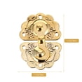 thumbnail image 2 of 5pcs Retro Wooden Cabinet Buckle Latch Alloy Panel Buckle Hasp Packing Box Hasps, 2 of 8