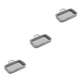 thumbnail image 2 of yingyy 1/2/3 Fryer Tray Bake Plate Baking Supplies Heating-resistance Compact Size Smooth Surface Washable Multicolored Kitchen Gadget Gray 3PCS, 2 of 6