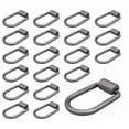 thumbnail image 2 of 20 pack 1/2" Heavy Duty Weld-On Extended Forged D Ring w/ Mounting Brackets - 11000 lbs Bracking Strength - Tie Down Anchor D-Ring for Trailer, Truck Cargo, RV, ATV Tiedowns, 2 of 11