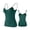 Green, variant on Women's Cotton Tank Top with Shelf Bra Adjustable Wider Strap Camisole