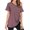 Wine red, variant on YouLoveIt Women's Shirts Short Sleeve T-shirt Plus Size Casual Off Shoulder T-Shirt Blouse Loose Plus Size Tops Cold Shoulder T Shirts Twist Knot Tunics Tops