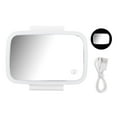 thumbnail image 2 of LED Sun Visor Mirror Touch Screen Surround Lighting Vanity with Retractable Back for Car Makeup Universal ABS Material, 2 of 7