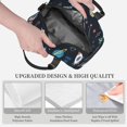 thumbnail image 3 of Fuzoiu Space Print Insulated Lunch Bag for Women Men Large Reusable Lunch Box Adult Leakproof Portable Cooler Tote Bags for Work Picnic, 3 of 7
