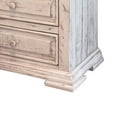 thumbnail image 4 of Abi 32 Inch Nightstand with 3 Drawers, Distressed Solid Pine Wood, White, 4 of 5