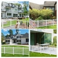thumbnail image 5 of Sunshades Depot 9 Sets 32" H x 84" W Vinyl Picket Fence Panel White PVC Outdoor Decorative Fence Garden Picket Fence (20X9 Pickets, Scallop), 5 of 5