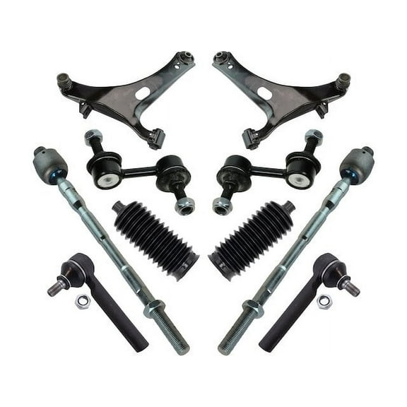 Front Control Arm Ball Joint Tie Rod and Sway Bar Link Kit 10 Piece - Compatible with 2005 - 2009 Subaru Outback 2006 2007 2008