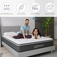 thumbnail image 3 of Queen Mattress,10 Inch Hybrid Mattress in A Box with Gel Memory Foam Mattress,Pressure Relief,Back Pain Relief Free Shipping My Lux Decor Round, 3 of 6