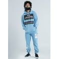 thumbnail image 5 of Crooks & Castles Men's Logo Graphic Pullover Fleece Hoodie Sweatshirt (Medium, Klepto Bandana - Carolina Blue), 5 of 6