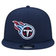 thumbnail image 2 of Men's New Era Navy Tennessee Titans Main Trucker 9FIFTY Snapback Hat, 2 of 6