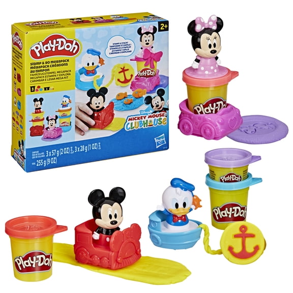 Play-Doh Disney Junior Stamp & Go Megapack, Kids Arts & Crafts