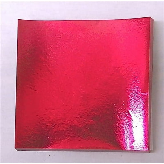Candy Molds N More 6 x 6 inch Fuchsia Wild Berry Confectionery Foil Wrappers, 125 Sheets