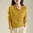 thumbnail image 2 of Deals of The Day Clearance Cardigan Sweater Button Front Long Sleeve Cardigan Soft Warm Knit Elastic Jumper on Sale Clearance, 2 of 5