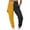 Yellow, variant on USNSM Women's Sweatpants Color Block Patchwork Straight Trouser Elastic High Waist Joggers Baggy Pants with Pockets Pink L