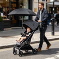 thumbnail image 6 of Gallickan Stroller Sun Umbrella, Universal Clip-On Baby Pram Parasol, UPF50+ Adjustable Shade for Wagon, Camping Cart, Black, 6 of 7