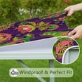 thumbnail image 6 of Paisley Tablecloth Mandala Exotic Artistic Design Waterproof Squre Cover with Elastic Fit and Back for Elegant Use, 6 of 6