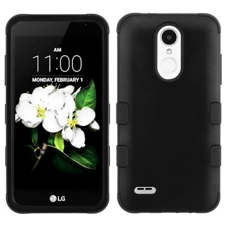 Lg Env2 Skins Covers - For LG Tribute Dynasty IMPACT TUFF HYBRID Protector Case Skin Phone Cover (Matte Black)