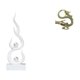 thumbnail image 1 of Figura Abstracta De Llama De Resina, Escultura De Fuego Moderna, Artesanía De Latón, Estatua China, Miniadorno De Té Para Patio, Oficina, Estantería, Dormitorio, Hogar, Regalo, 1 of 8