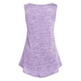 thumbnail image 3 of USSUMA Womens Summer Tops Women's Tank Tops Sleeveless Round Neck Solid Color Loose Fit Casual Plus Size Tops for Women Lace Casual Tops Comfortable Tops Outdoor Purple Modal Tank Top Xxxl, 3 of 4
