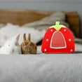 thumbnail image 2 of OUNONA 1Set Red Cute Shaped Rabbit House Tent for Pet Owners Non Slip Bottom Included, 2 of 8