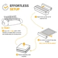 thumbnail image 6 of Jopath 3-In-1 Teddy Fabric Foam-Filled Sleeper Sofa Bed Human Dog Bed, Lazy Sofa Couch, 78.7" Multi-Functional Foldable Sofa Bed For Living Room,Guest Bed,Playroom, 6 of 7