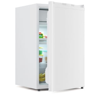 4.3 Cu.Ft Mini Réfrigérateur avec congélateur, réfrigérateur compact à une porte avec 7-Temperature Paramètres & Porte simple réversible pour dorme/chambre à coucher/bureau, gris
