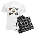 thumbnail image 6 of CafePress - Rhinos Of The World Men's Light Pajamas - Men's Light Loose Fit Cotton Pajama Set, 6 of 7