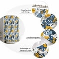 thumbnail image 4 of Shower Curtain, Summer Tropical Plants Waterproof Shower Curtain Set with Hooks for Bathroom Showers,Stalls and Bathtubs,60x72In Pastoral Yellow Blue Leaves, 4 of 9