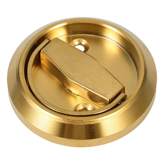 OULII 1 Set Recessed Door Handles with Golden Stainless Steel for Commercial Use Ideal for Property Owners