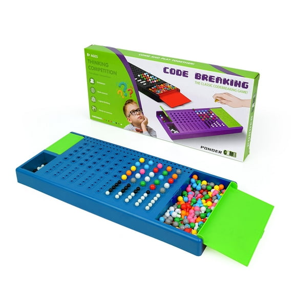 Game Code Breaking Family Board Game Code Breakers STEM Game Brain Exercise Logic Development Toys for Boys & Girls Ages 6 Years up and Adults Blue