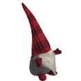 thumbnail image 2 of Northlight Plaid Plush Gnome Christmas Figure - 13" - Red and Black, 2 of 4