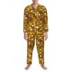 thumbnail image 3 of Fotbe Bright Shiny Golden Pijama de Hombre con Estampado de Manga Larga, Conjunto de 2 Piezas, Ropa de Dormir Suave y Cómoda con Bolsillos-Medium, 3 of 7