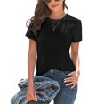 thumbnail image 2 of Plus Size T Shirts For Women UPF 50+ Sun Casual Basic Tee Loose Fit Comfortable Summer Top, 2 of 6