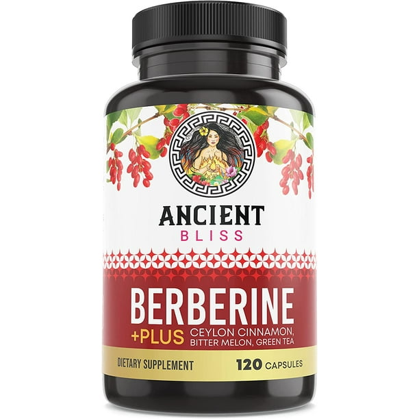 Ancient Bliss Berberine HCL 1200mg ,120 Capsules Supports Immune
