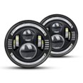 thumbnail image 1 of Faro de coche 2 faros delanteros LED de 7 pulgadas para coche y motocicleta con DRL/señal de giro/luz baja/luz alta, repuesto de faro redondo de 7 pulgadas para Jeep Wrangler JK TJ CJ LJ Mazda Miata C, 1 of 8
