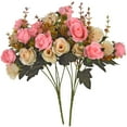 thumbnail image 1 of Artificial Flowers,2 Packs of Artificial Roses.24 Little Rose Silk Flowers., 1 of 6
