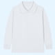 thumbnail image 1 of Ceisia Kids' Solid Color Long Sleeve Polo Shirt for Back-to-School & Casual Wear Beige 7 Years Gifts, 1 of 3