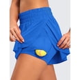thumbnail image 3 of Shorts CRZ YOGA 2 en 1 con Falda Fluida para Tenis Azul XL, 3 of 4