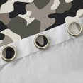 thumbnail image 4 of Castle Fairy Brown Black Camo Blackout Curtains Set of 2 (52x84 Each) for Children Teens Adults,Vintage Camouflage Window Curtains,Abstract Geometric Curtains and Drapes,Super Cozy Room Decor, 4 of 6