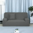 thumbnail image 2 of Unique Bargains 1-Piece Modern Solid Stretch XL Sofa Slipcover, Gray, 2 of 8