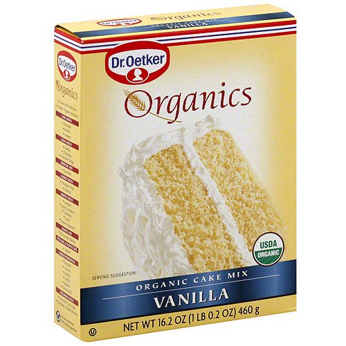 Dr. Oetker Organic Vanilla Cake Mix, 16 oz (Pack of 12