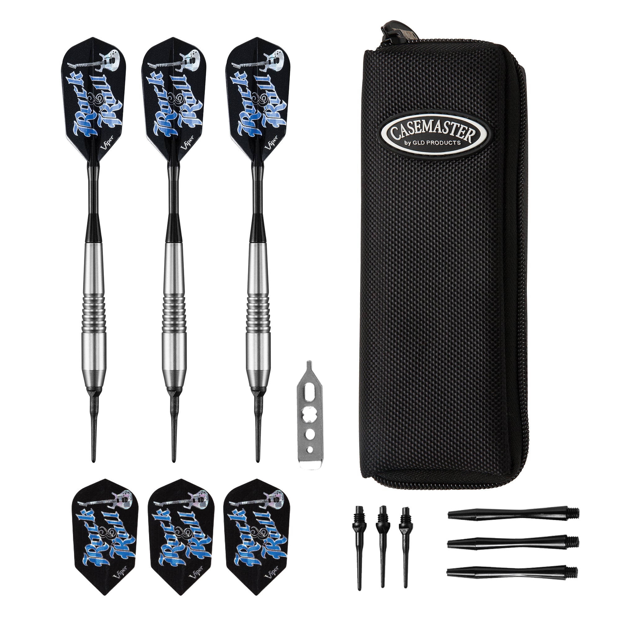 Viper Echo Limited Edition Black 20gm Soft Tip Darts D-45 w// FREE Shipping /&Case